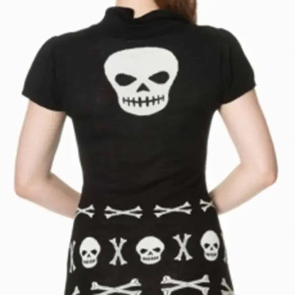 the after life scull dress minikjole med skalle motiv DR5189