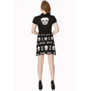 the after life scull dress minikjole med skalle motiv DR5189