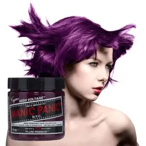 manic panic classic high voltage lilla hårfarge 118ml plum passion model pot 7040