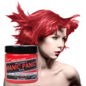 manic panic classic high voltage rød uv hårfarge 118ml wildfire model pot 8001