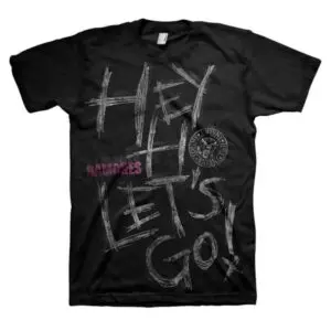 ramones hey ho lets go svart t-skjorte til herre RATS08MB