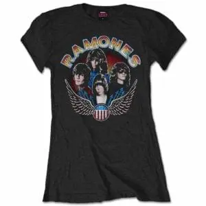 ramones vintage wings løstsittende dame t-skjorte RATS21LB