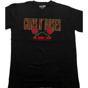 guns n roses t-skjorte 87 tour diamanter GNRTS132MB