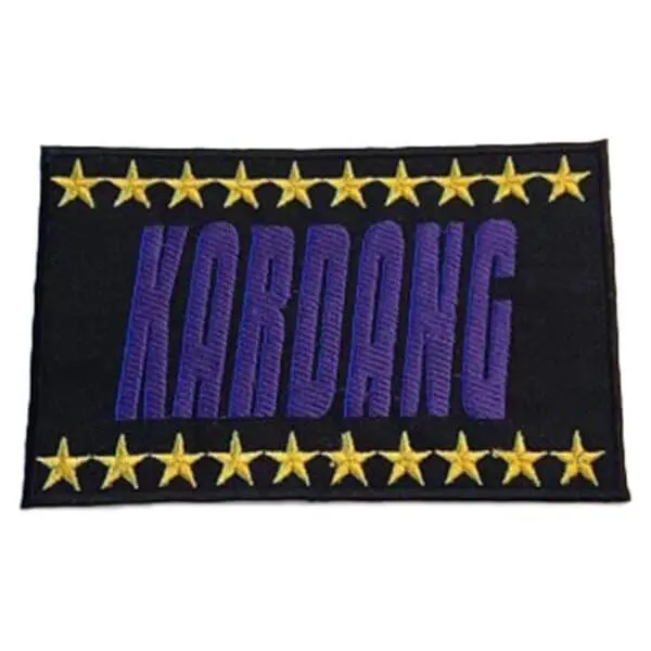 Kardang patch lilla og gull KDP-02