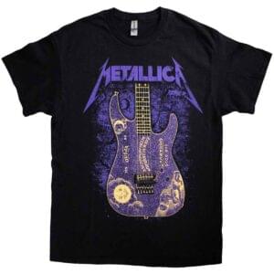 Kirk Hammett Purple Ouija Gitar t-skjorte Metallica METTS87MB