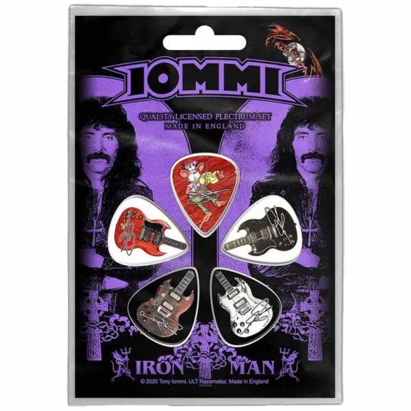 Tony Iommi gitar plekter sett Iron Man PP042