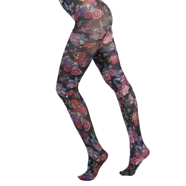 Pamela Mann Sugar Skulls strømpebukser SugarSkullsPrintedTights