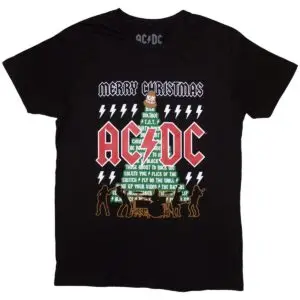 AC/DC Jule t-skjorte Merry Christmas ACDCTS127MB