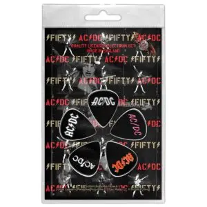 AC/DC Fifty gitar plekter sett 5 pakk PP067